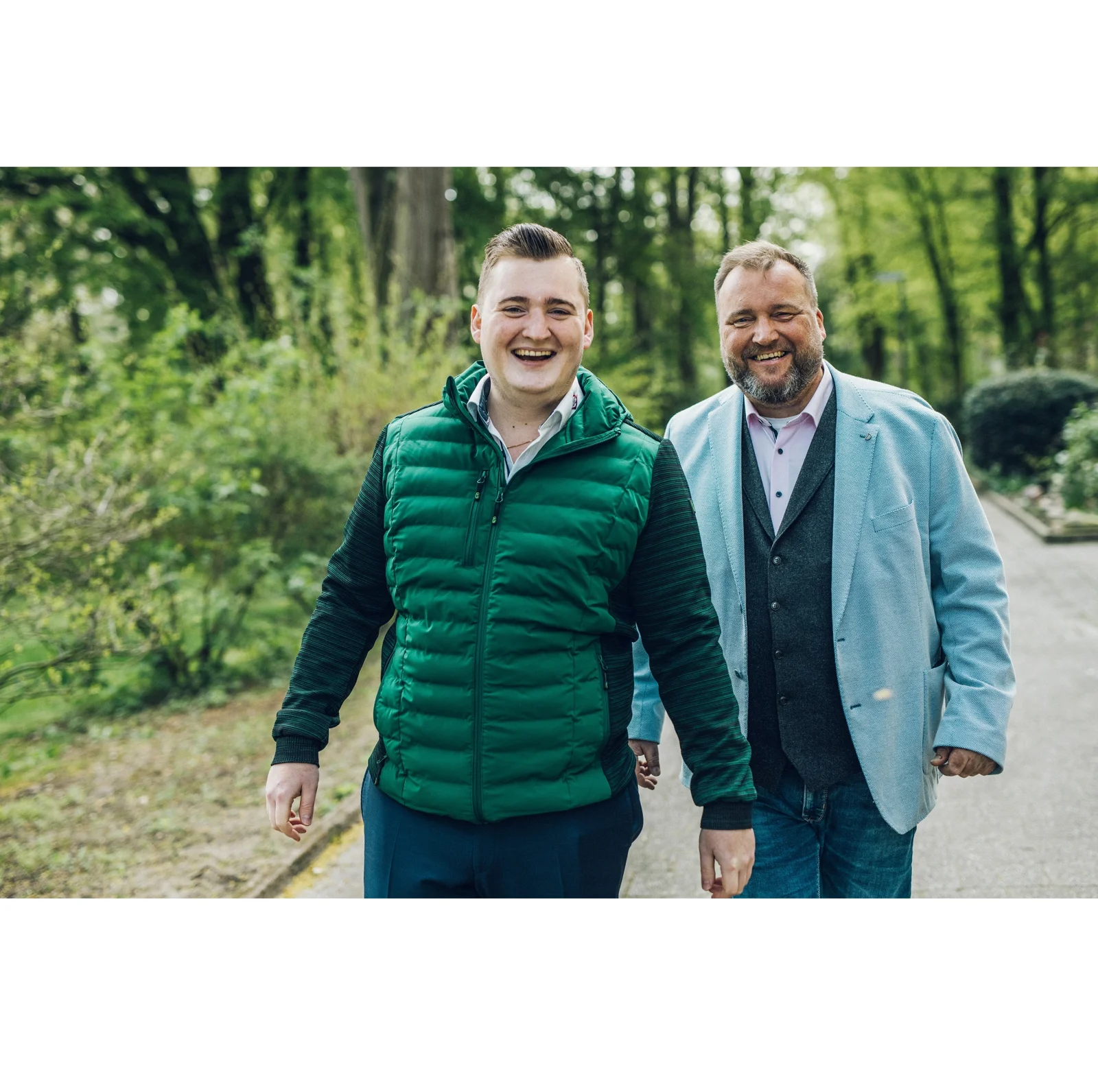 Christopher und Ulf Wohlgemuth gemeinsam unterwegs
